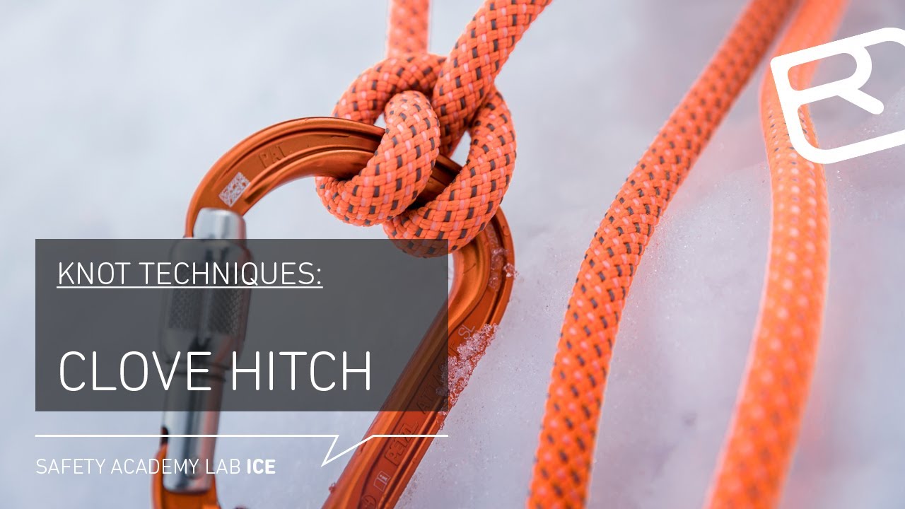 Tying a clove hitch with one hand &ndash; knot techniques high alpine tours &ndash; Tutorial (5/18) | LAB ICE
