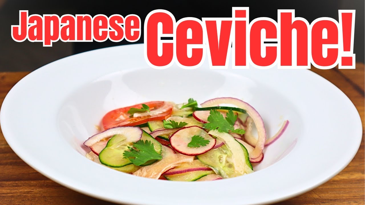 How to make JAPANESE style CEVICHE! Perfect for summer!
