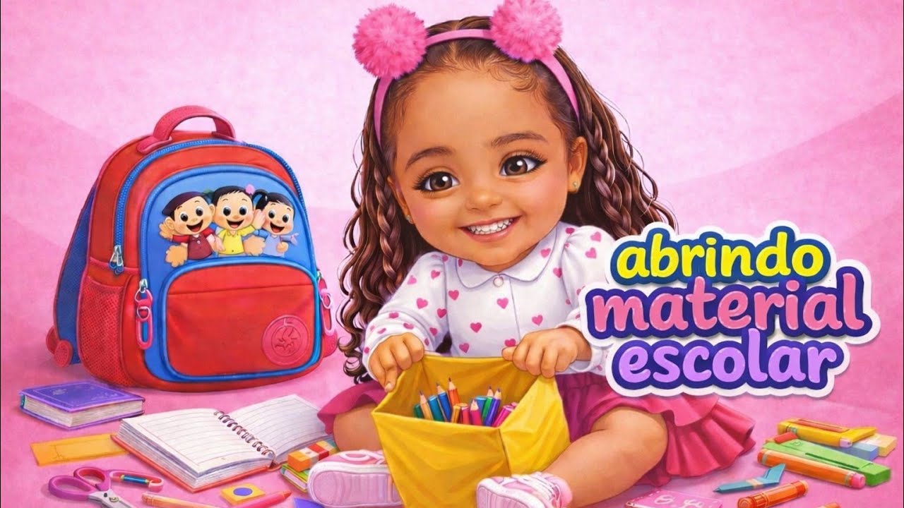 ABRINDO MATERIAL ESCOLAR,A MAMÃE NÃO COMPROU MINHA MOCHILA.