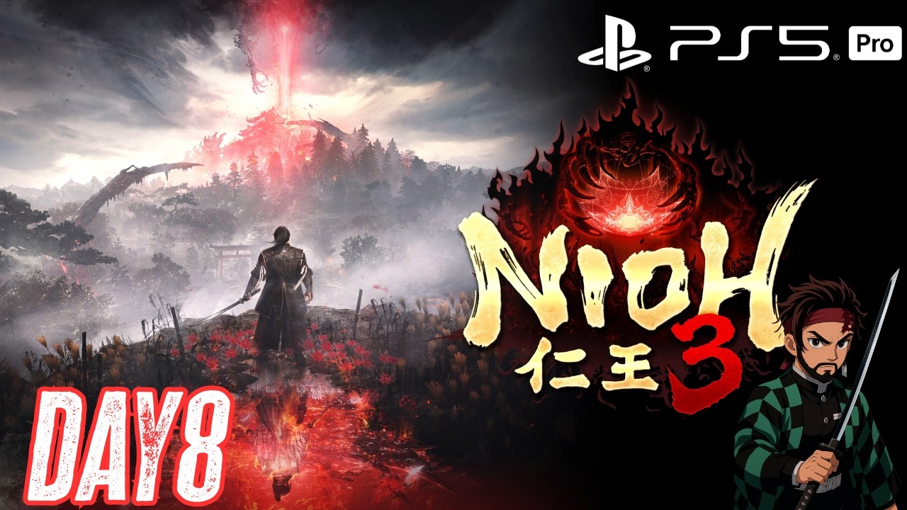 Nioh 3 PS5 PRO Live playthrough Day 8