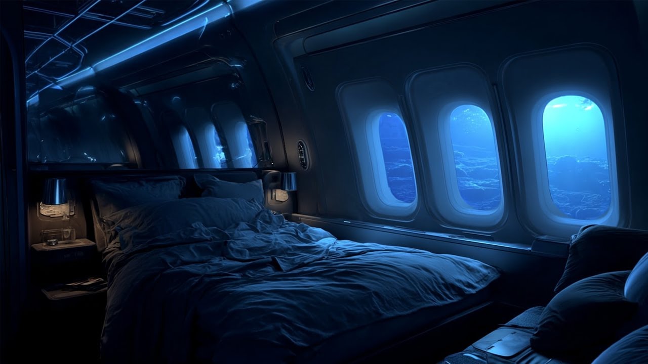 Airplane White Noise ✈️ Gentle Cabin Engine Sound for Better Sleep