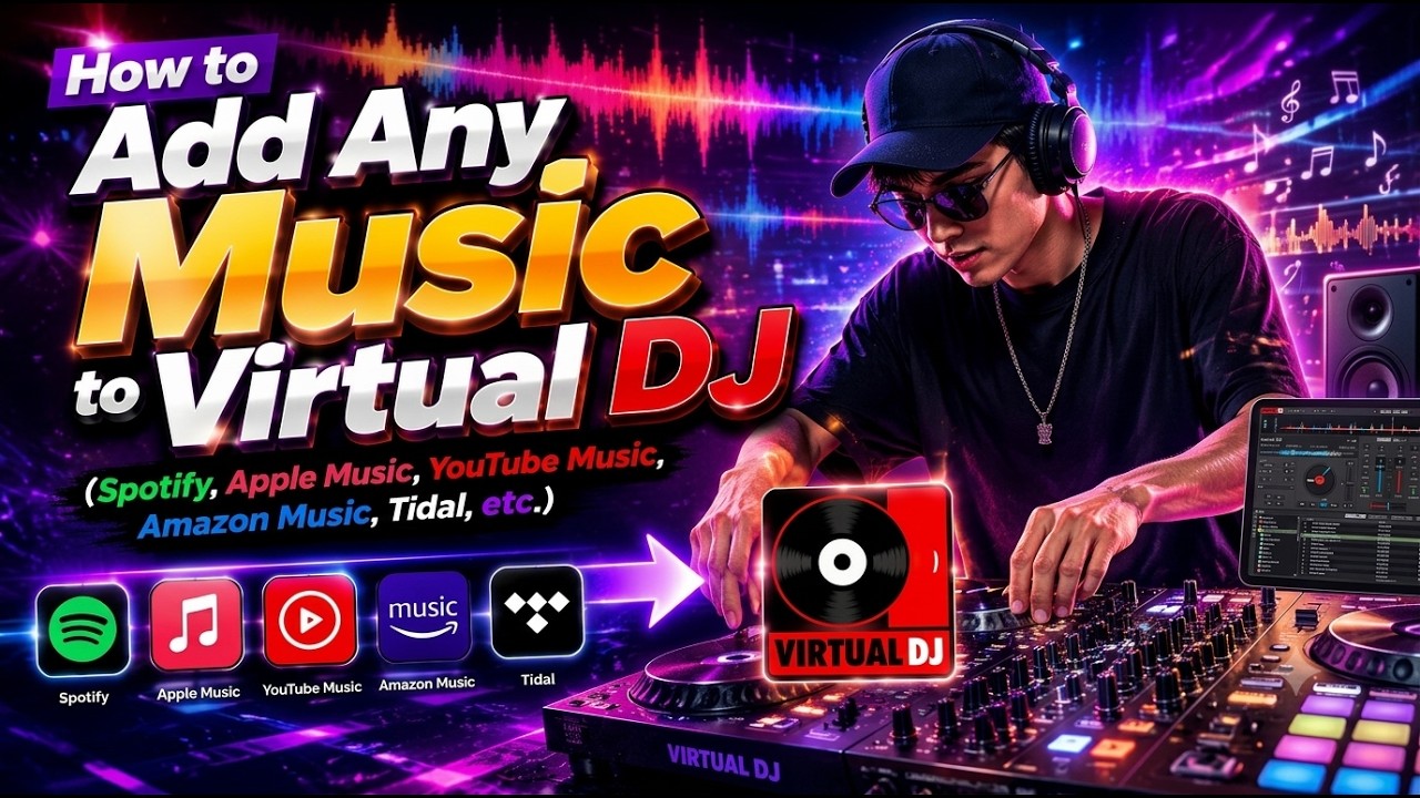 How to Add Any Music to Virtual DJ?(Spotify, Apple Music, YouTube Music, Amazon Music, Tidal, etc.)