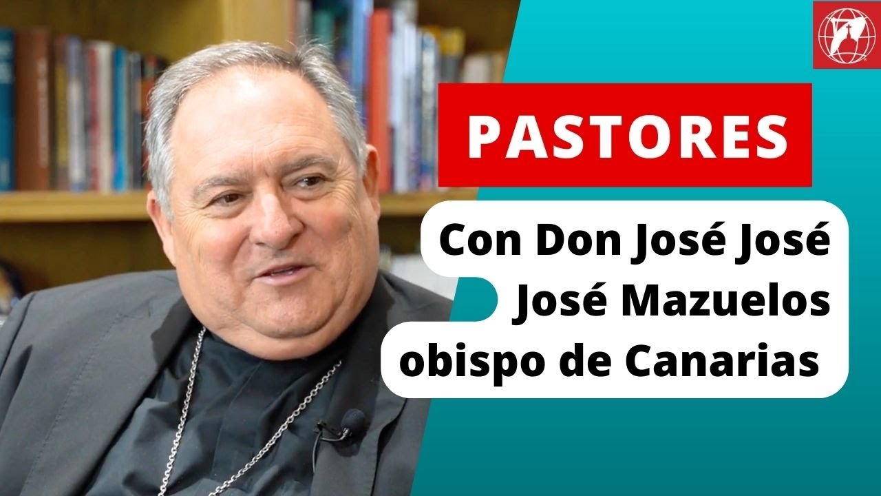 Pastores con Don José Mazuelos, obispo de Canarias