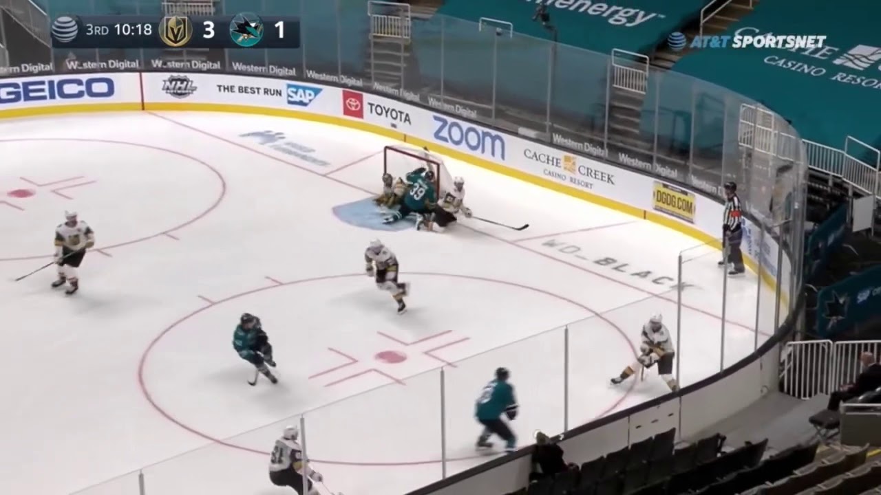 Evander Kane and Reilly Smith have a wrestling match