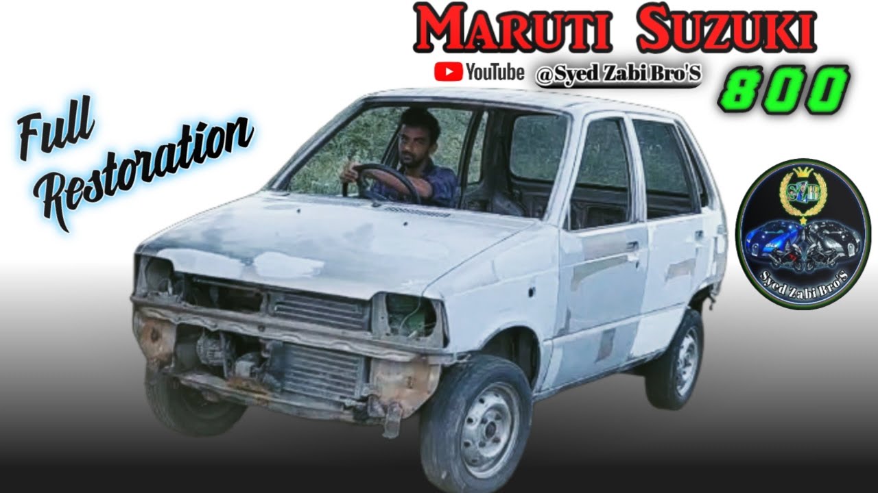 Maruti Suzuki 800 Full Painting & Restoration||Modified Metallic Gold||@SyedZabiBro'S