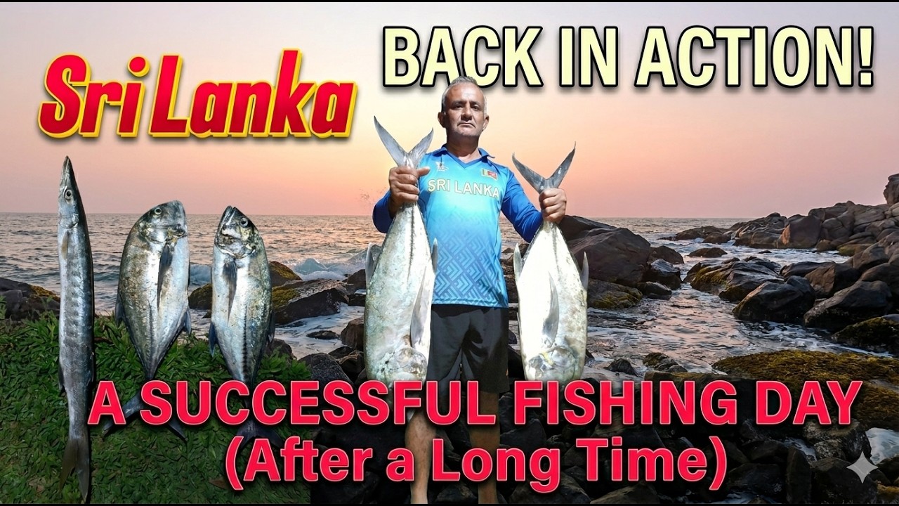 Back in Action! A Successful Fishing Day. Fishing in Sri Lanka
