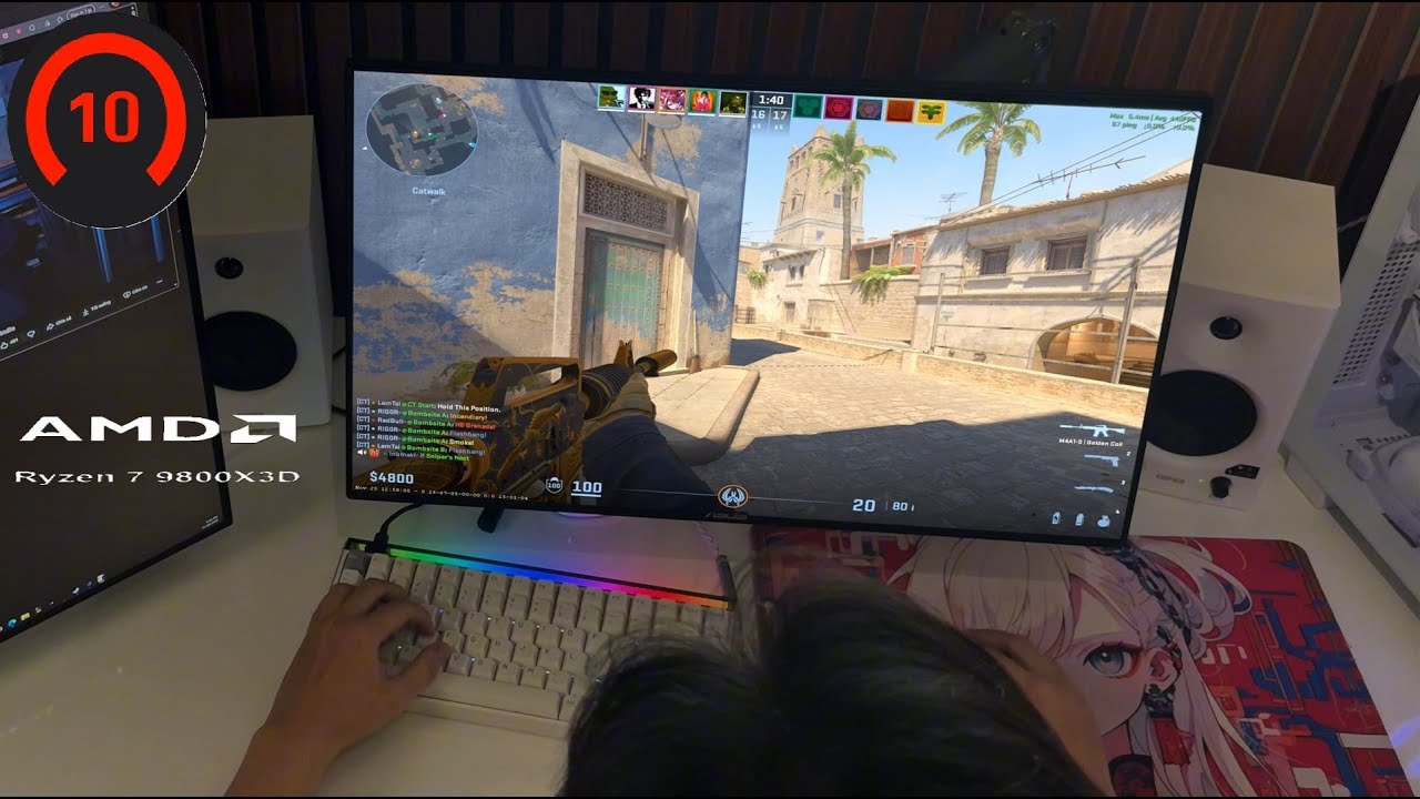 POV: 9800X3D 500FPS+ | ROAD FACEIT LVL 10 | 4K 60FPS