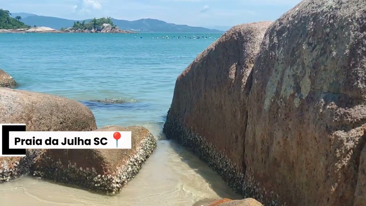 Mini Vlog: Praia de Julha 🏖️/ Gov. Celso Ramos SC 📍