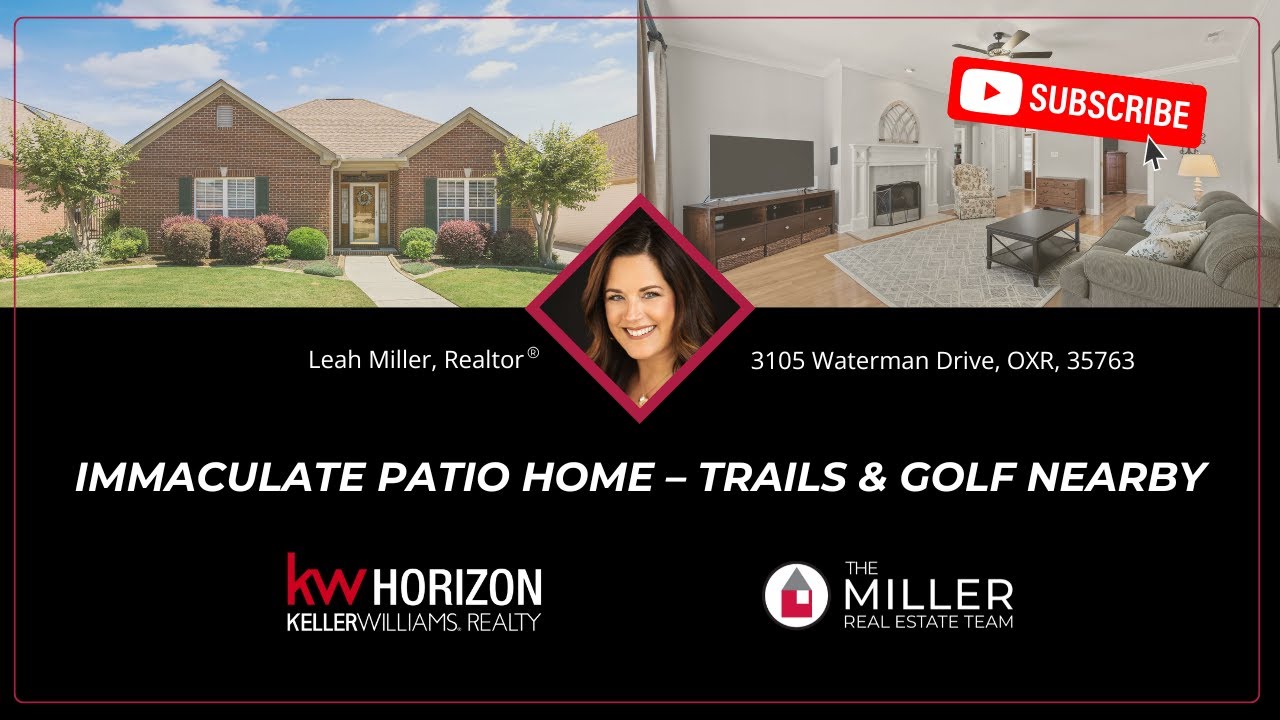 Tour This Immaculate Patio Home in Hampton Cove | Low-Maintenance Living with Trails & Golf Access