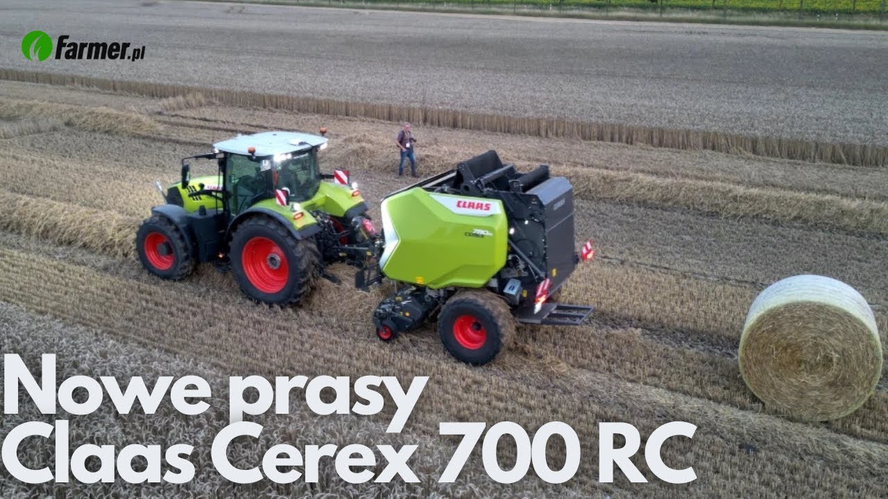 Nowe prasy Claas Cerex 700 RC - jeszcze bardziej wydajne niż Variant 500?