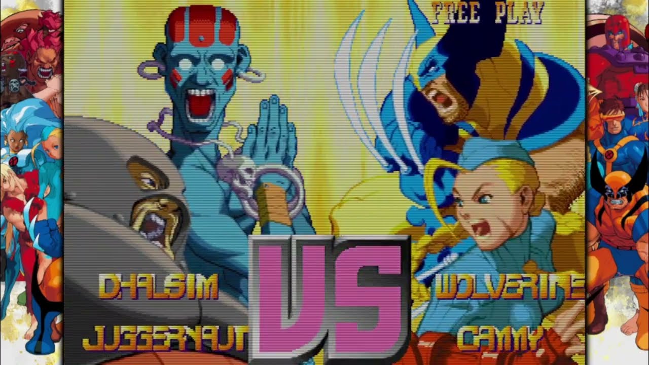 X-Men vs Street Fighter Dhalsim Juggernaut