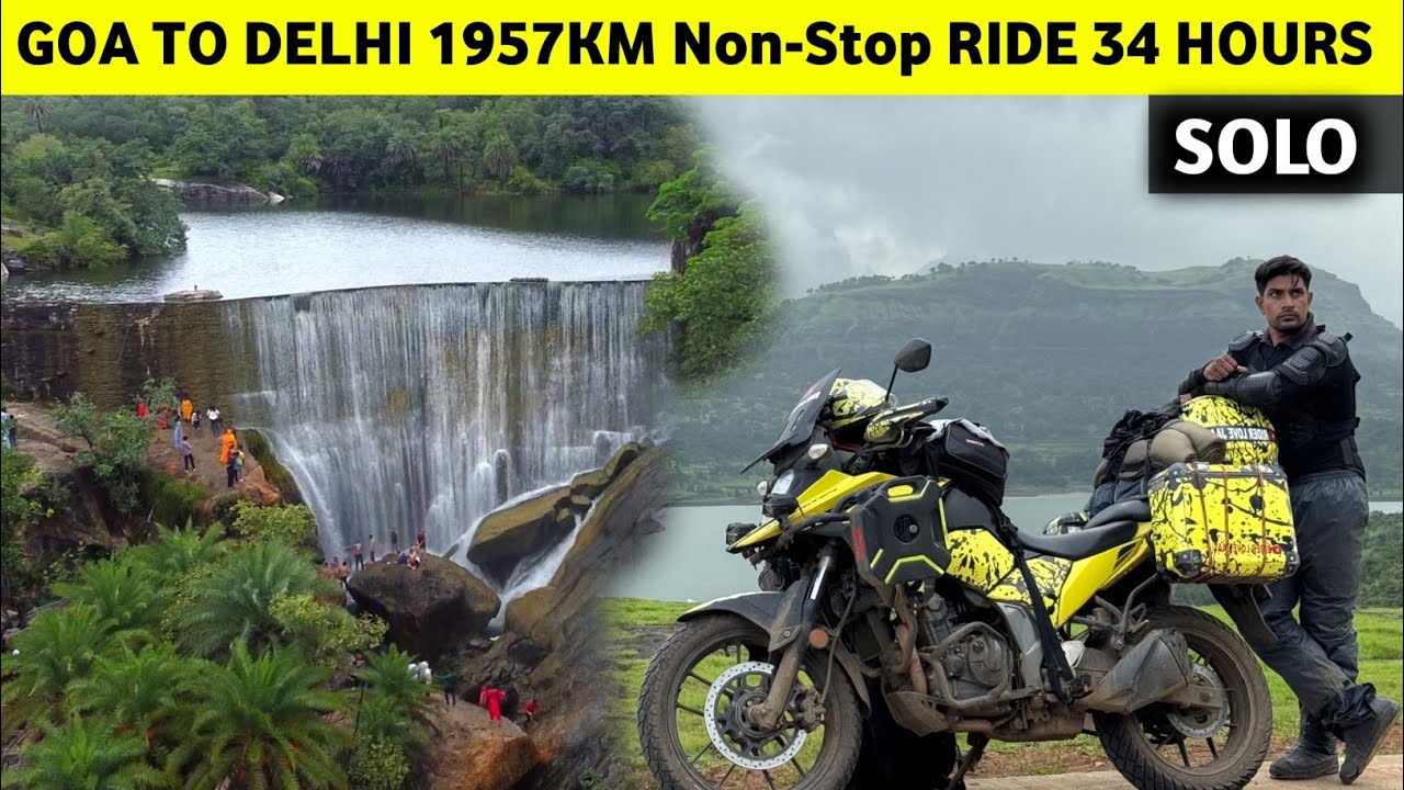 1957 KM Non-Stop SOLO Ride from Goa to Delhi on Suzuki V-Strom 250 | My Toughest Journey Ever!
