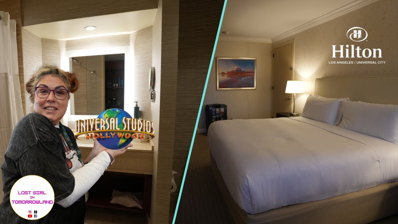Обзор отеля Hilton Universal Studios Hollywood | Номер категории «люкс» на представительском этаж...