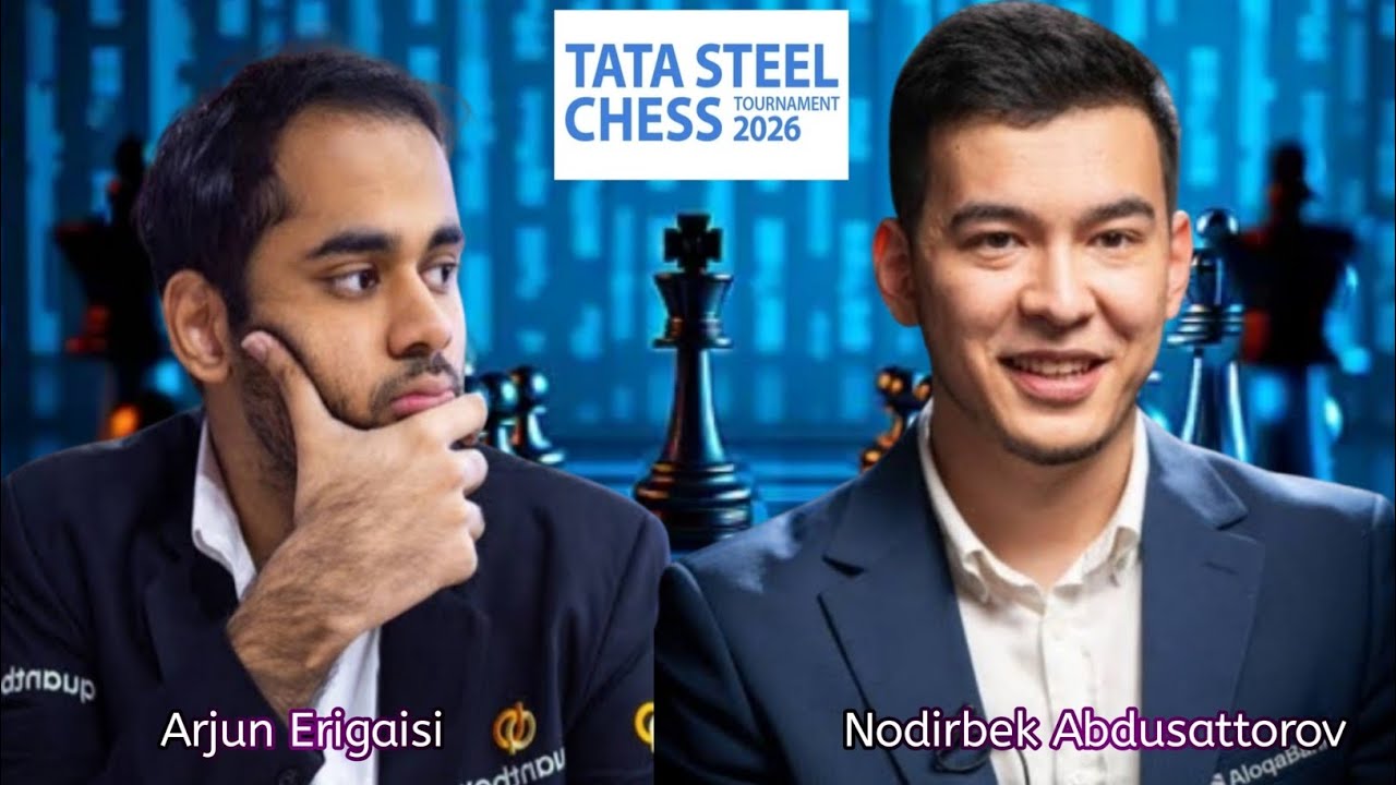 Decider Match!! Arjun Erigaisi vs Nodirbek Abdusattorov || Tata Steel Chess Master 2026 || chesscom 