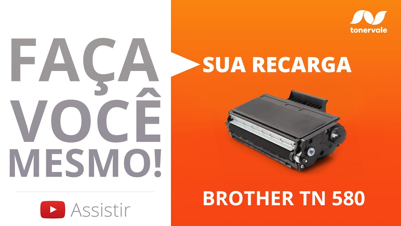 Recarga Toner Brother TN 580 - Brother MFC 8860D DCP 8065DN DCP 8060 - V&iacute;deo Aula Toner Vale