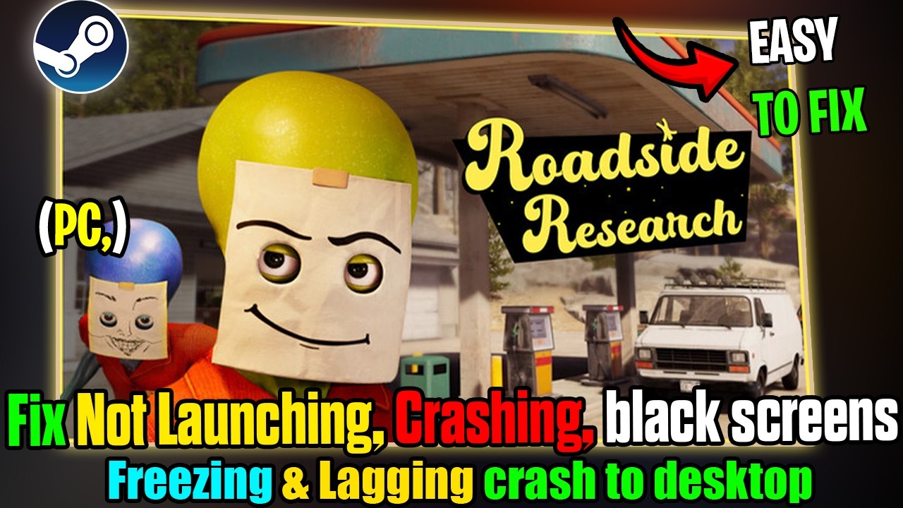 Исправлены ошибки, из-за которых игра Roadside Research вылетает, не запускается, появляется черн...