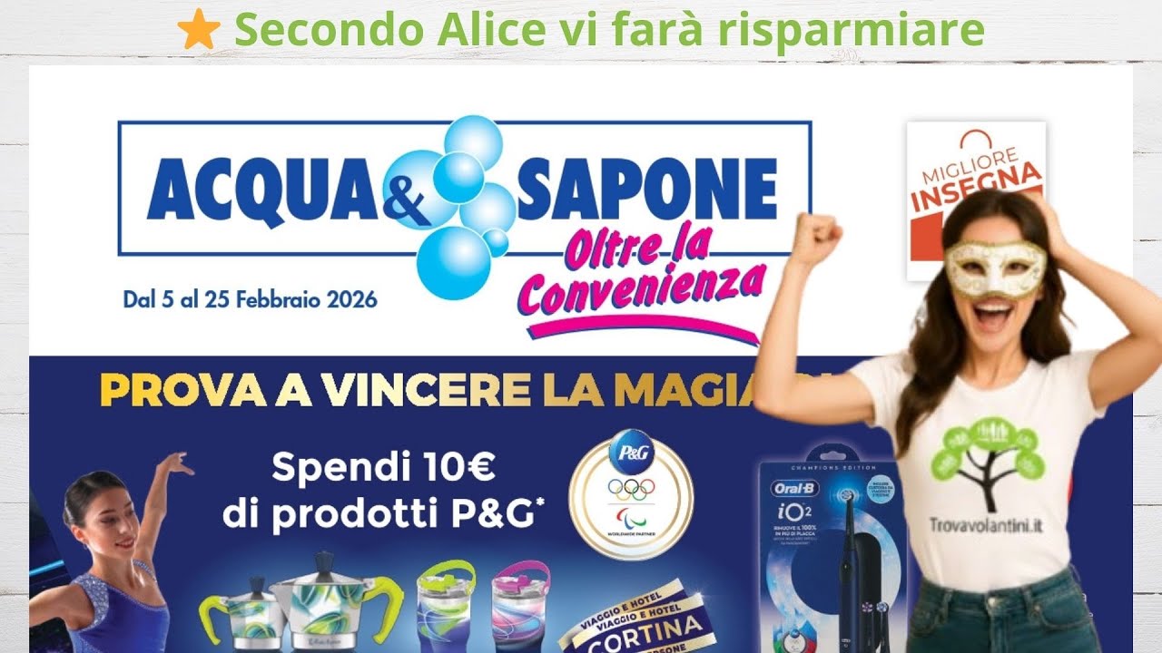 Volantino Acqua & Sapone dal 5 al 25 febbraio 2026 #anteprima