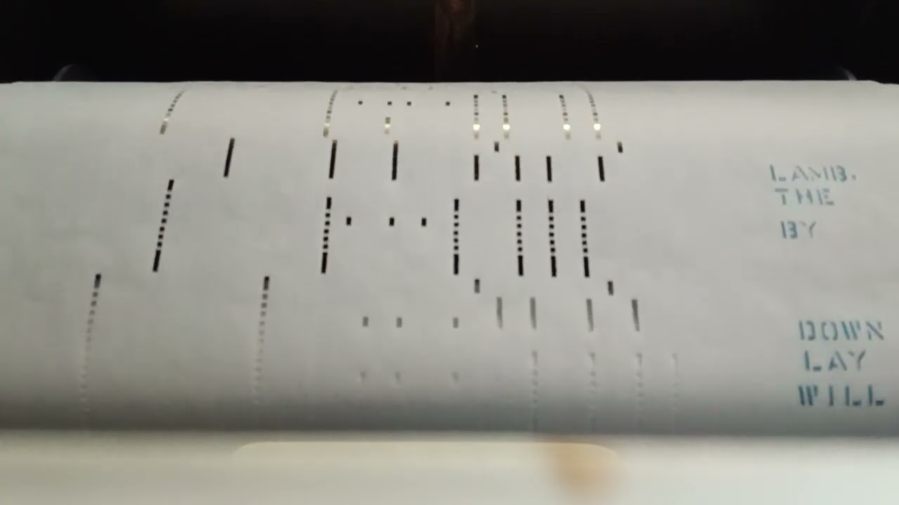 There Will Be Peace In The Valley on QRS Player Piano Roll 