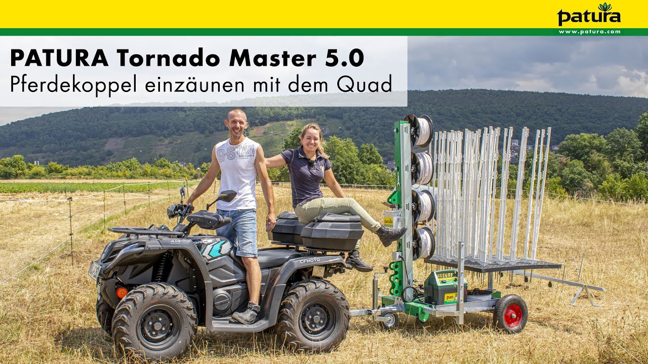 PATURA Tornado Master 5.0 | Pferdekoppel einzäunen mit dem Quad