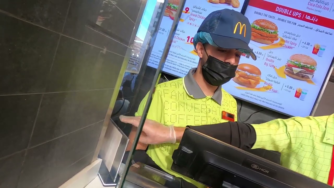 Ordering McDonalds In Saudi Arabia #madina #umrah