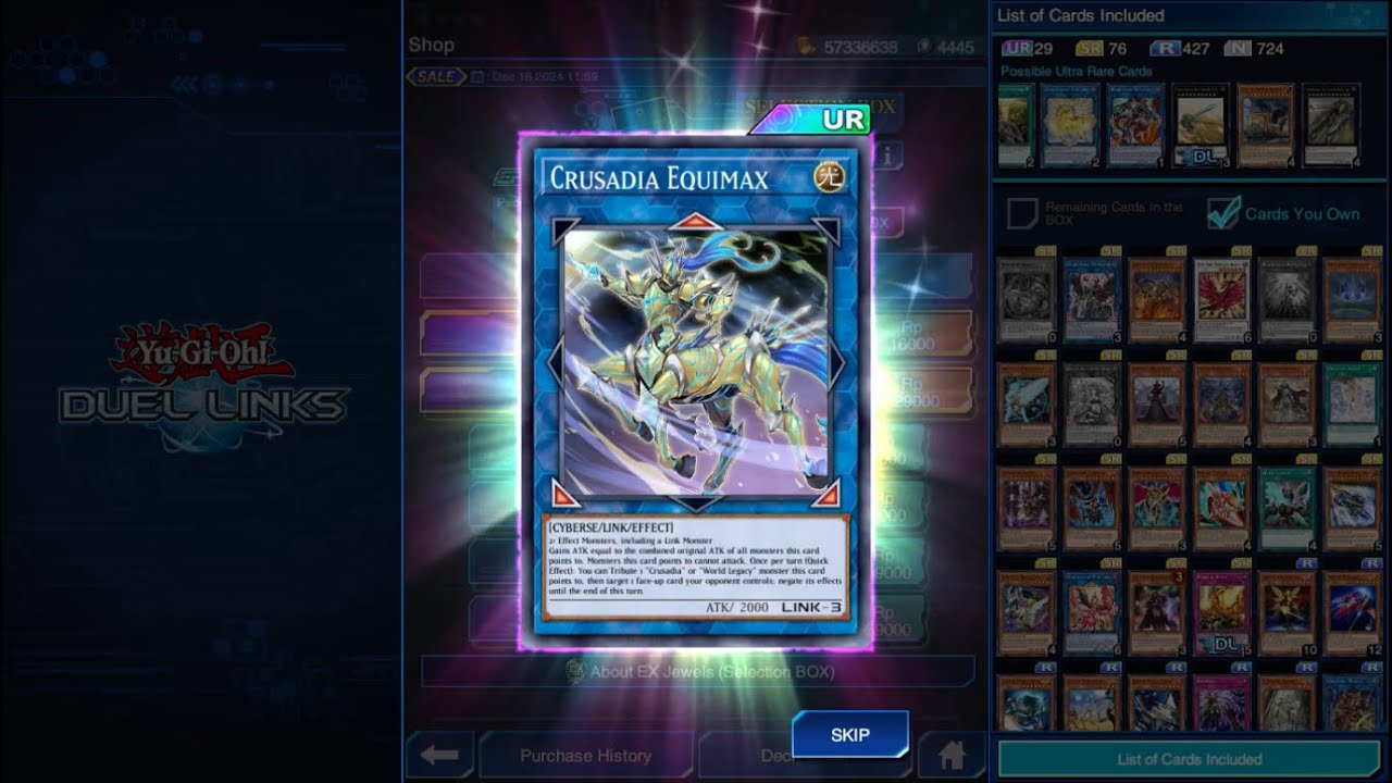 Crusadia Equimax Gacha (December 2024) - Yu-Gi-Oh! DUEL LINKS