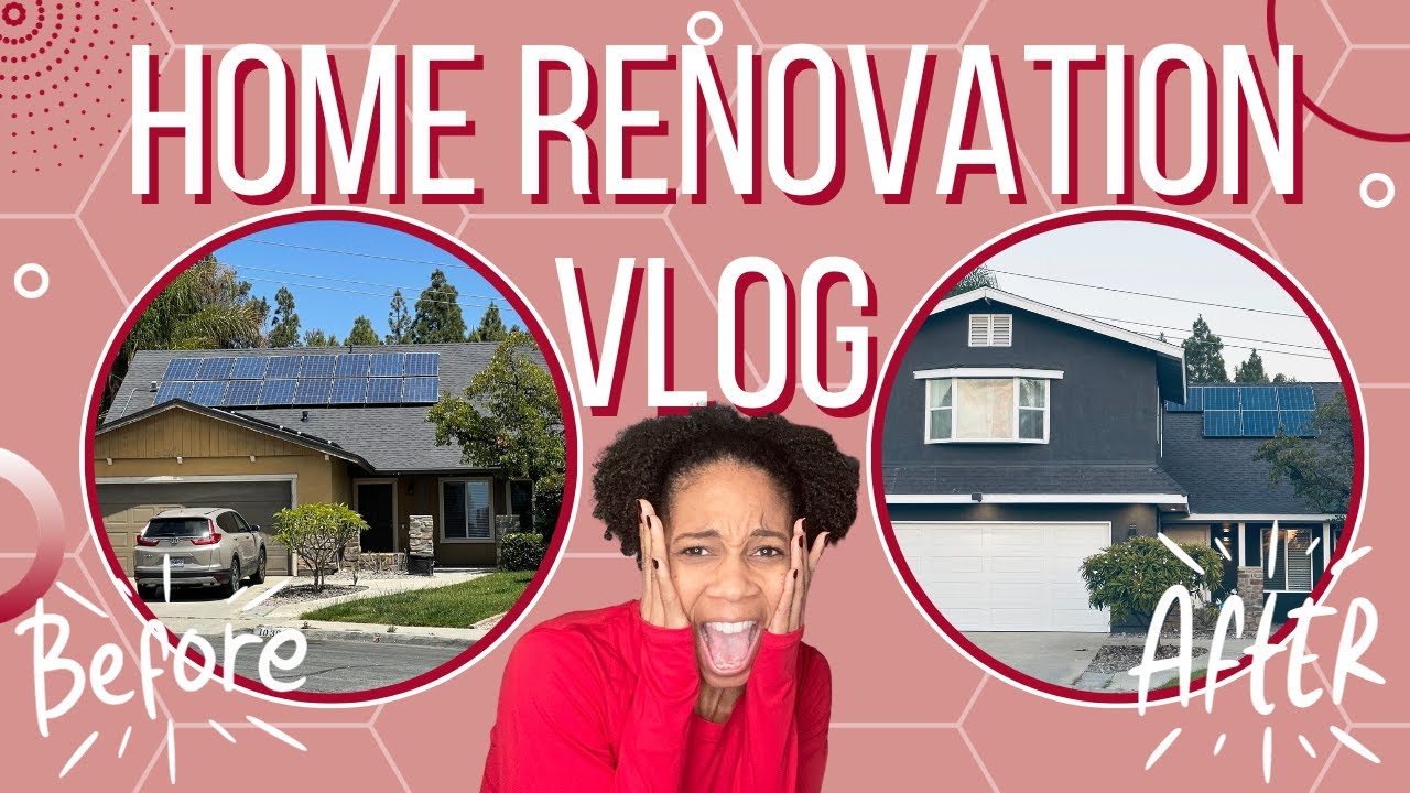 Home Renovation Reveal-Before and After Vlog-Home Improvement DIY