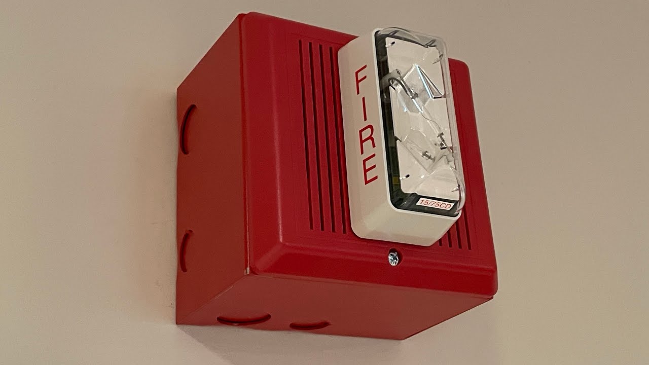 Basement Fire System Test 30 | EST Voice Evacuation - Integrity Speaker Strobes