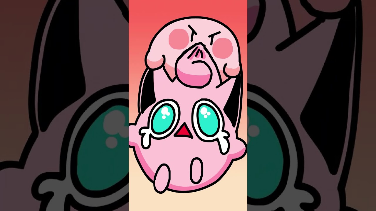 Kirby and Jigglypuff #Animation #Pok&eacute;mon #shorts