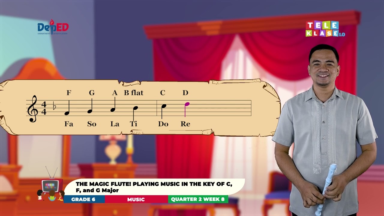 Music 6 Q2 W8 Magic Flute Playing Music in the Key of C, G, and F Major