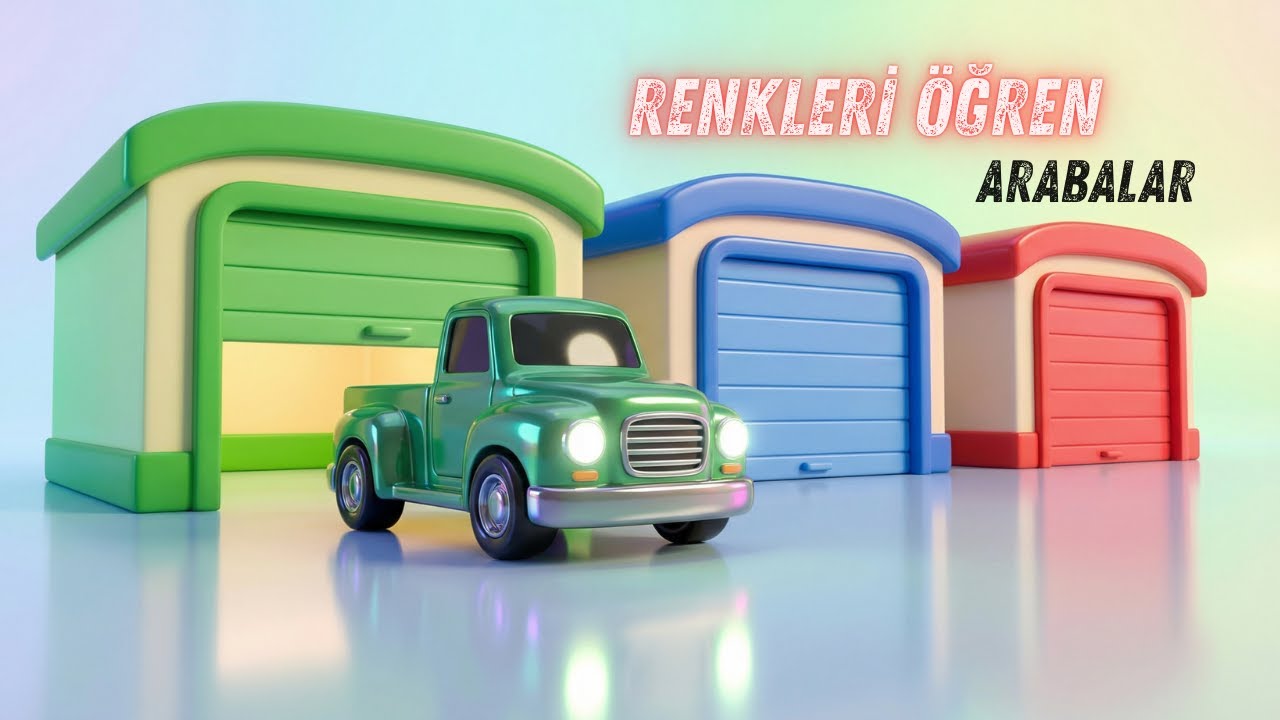 Arabalarla Renkleri Öğren 🚗🟡🔴🔵 | Eğitici Çocuk Videosu