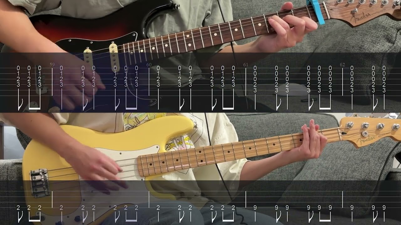 MASS OF THE FERMENTING DREGS (マス オブ ザ ファーメンティング ドレッグス) - Dramatic (Guitar & Bass Cover w/ Tabs)