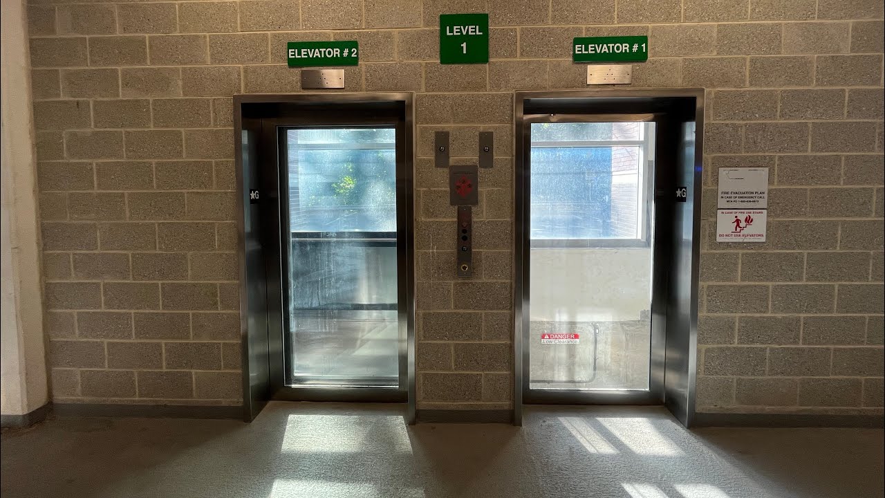 ThyssenKrupp Glass Elevators At The North White Plains Station Parking Deck In NWP NY: (05/31/2024)