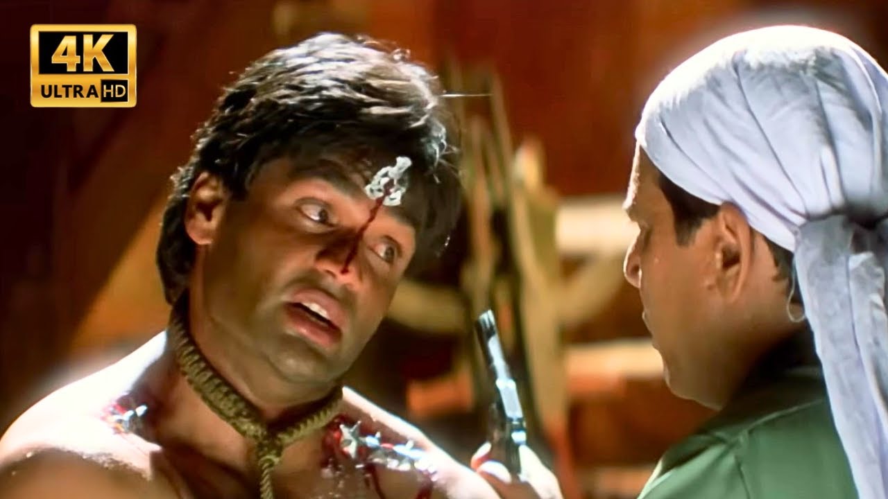 खुदा ने ज़ुल्म करने वाले को कभी नहीं बक्शा - Suniel Shetty, Om Puri -  Vinashak Movie - Action Scene