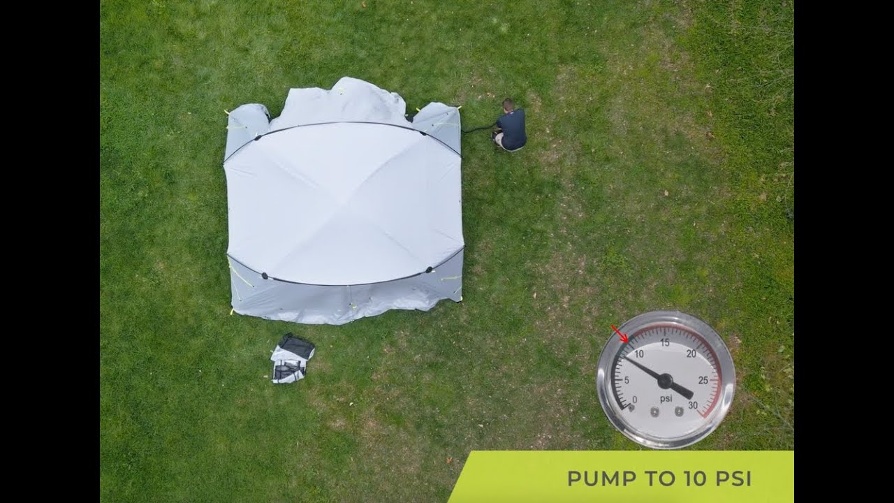 Aerospeed 10 Air Tent - Set Up