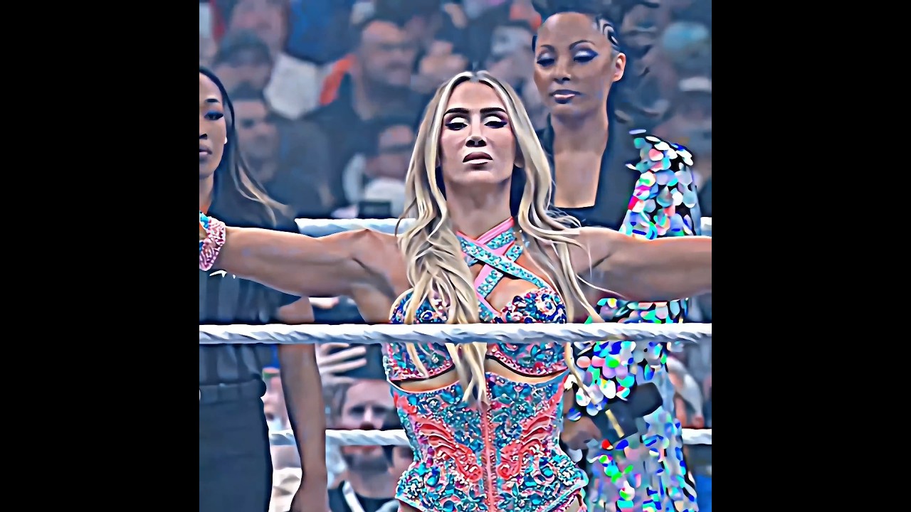 Charlotte Flair vs Tiffany Stratton - WWE Women's Championship Highlights Edit 🥵🔥 #wwe #shorts #fyp