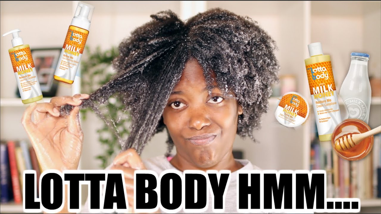 LOTTABODY WITH MILK & HONEY ON 4C HAIR! LOL SO SORRY CHILE