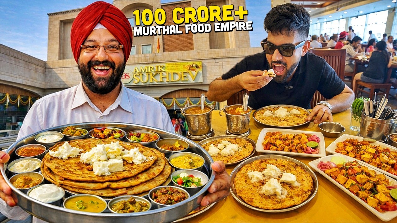 100CR+ Murthal Food | BUSIEST Indian Street Food | 24x7 Makhani Parathe + Cheapest Punjabi Breakfast