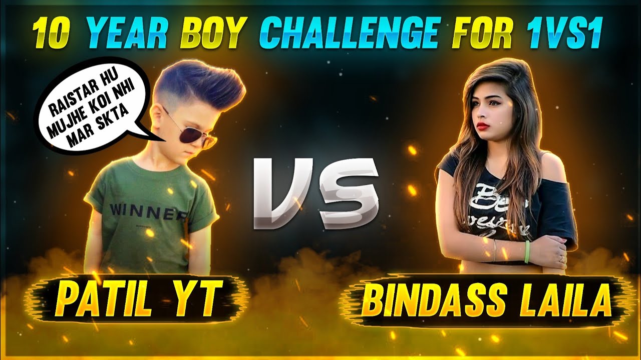 Patil YT VS Bindass Laila Part 2 || 10 Year Boy Op Gameplay || Garena Free Fire