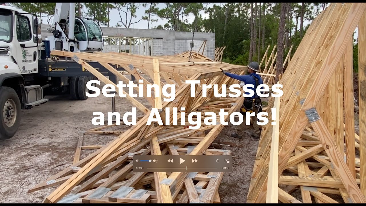 How to set Trusses with a Crane