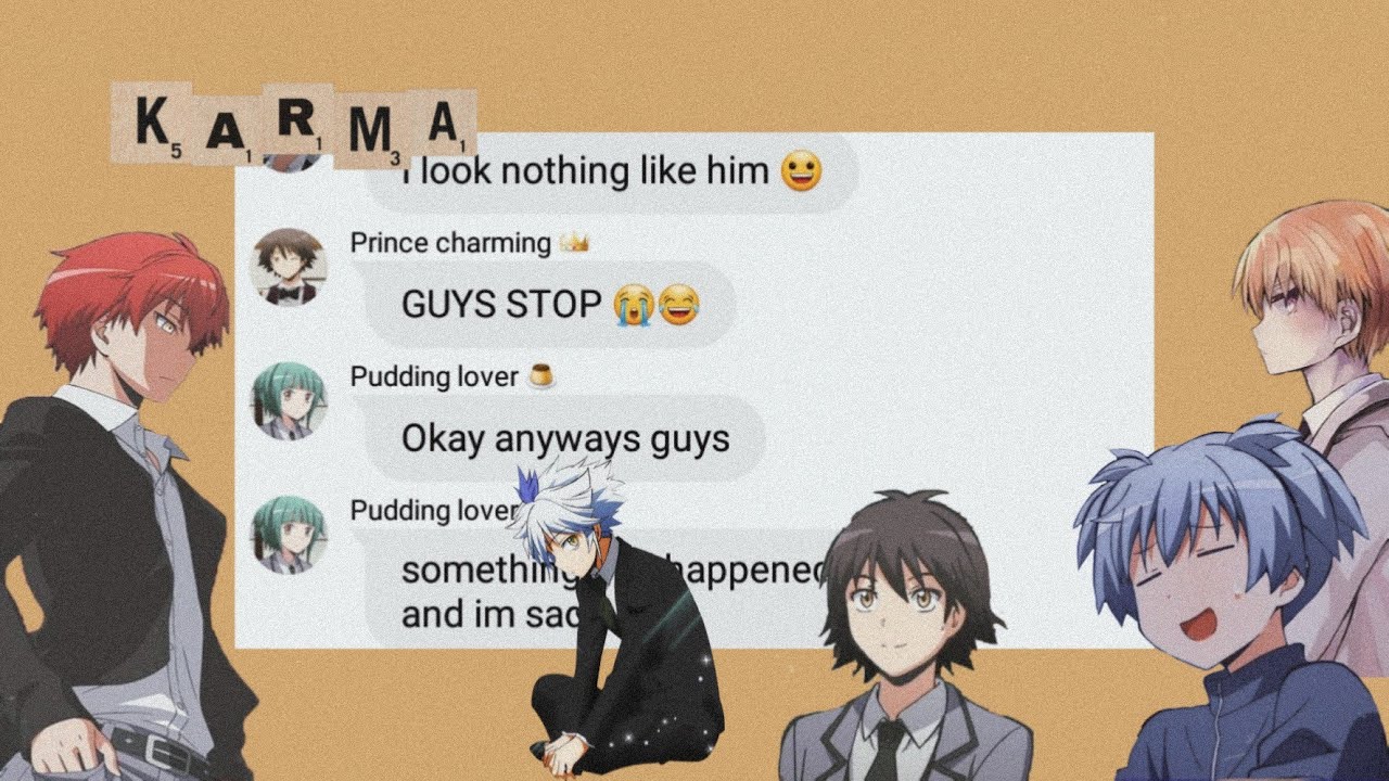 Assassination Classroom text ‣  [ Stolen pudding ] ~ ft. Tiktok trend & Asano  || Class 3-E