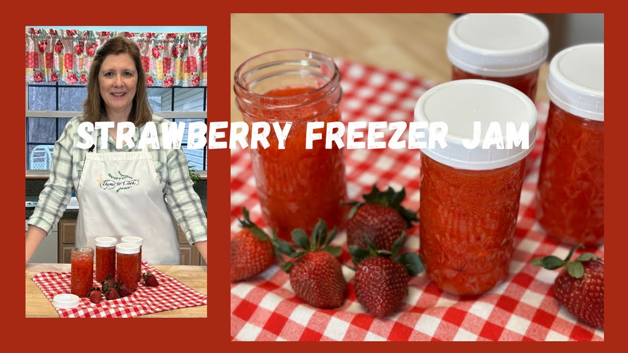 Quick and Easy Strawberry FREEZER Jam!