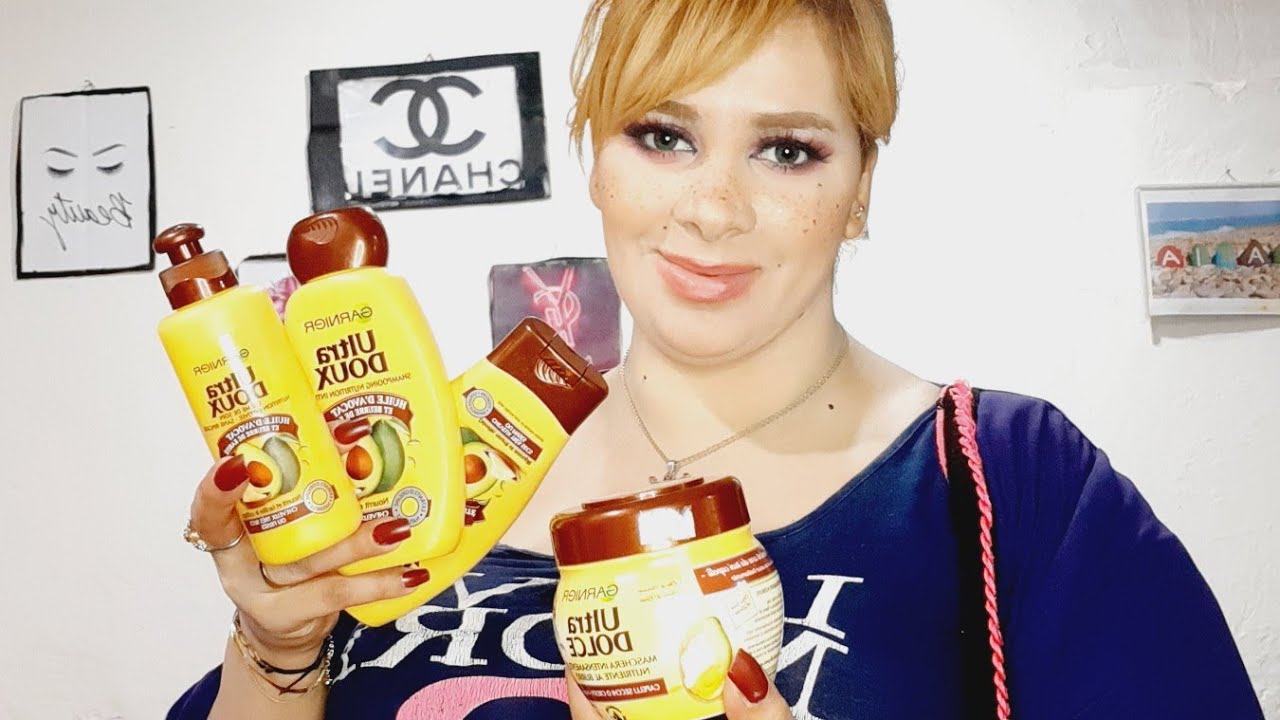 تجربتي مع شامبون GARNIER ultra doux  لعلاج الشعر الجاف و التالف لي دار حاله في الأسواق