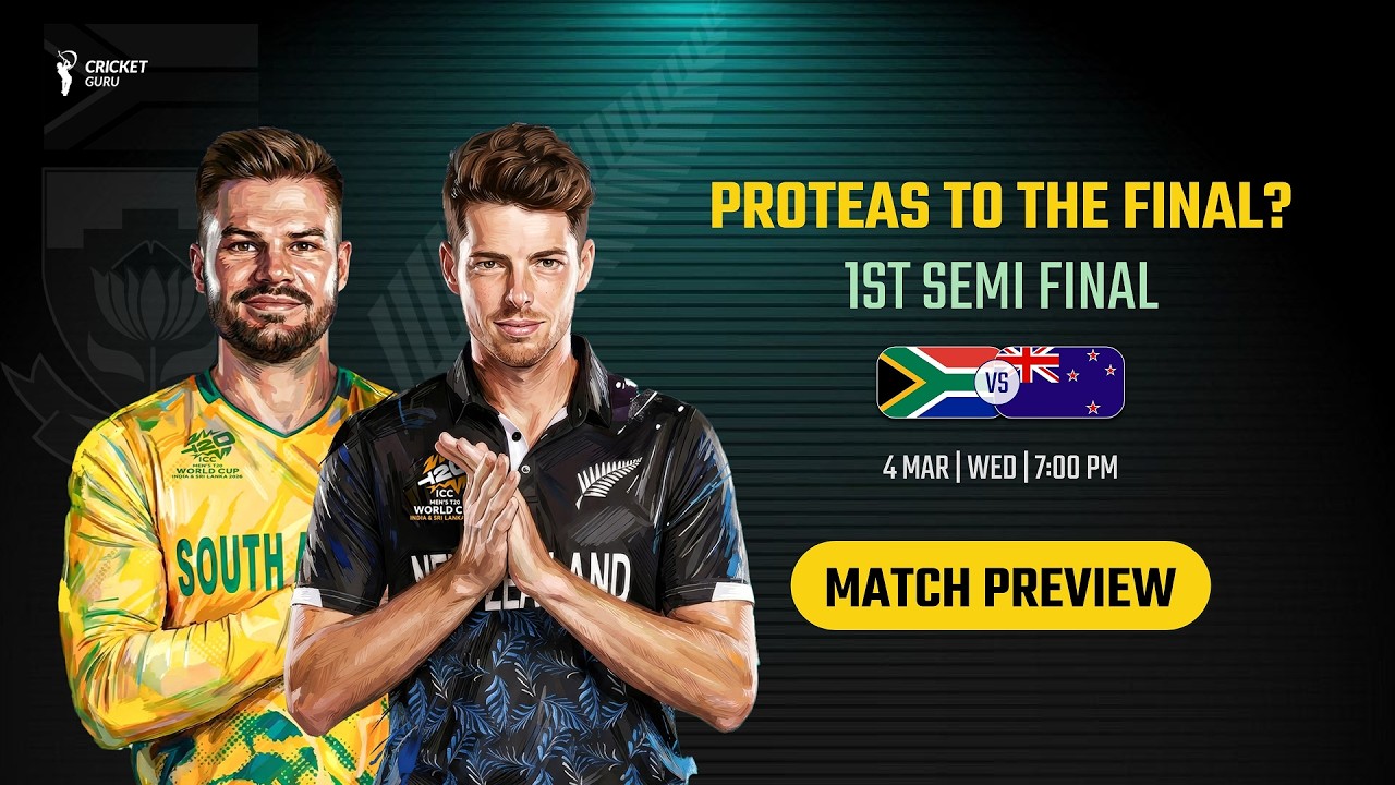 1st Semi Final: SA vs NZ Match PREVIEW