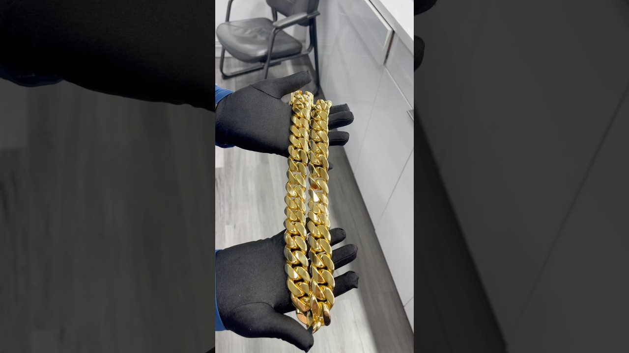 1750 grams 18K CUBAN LINK CHAIN! Worth over $111,000💵 DOLLARS! All handmade by us #gusvillajewelry