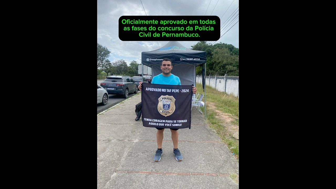 Aprovado em todas as etapas do concurso da Pol&iacute;cia Civil de Pernambuco 🔥🔥