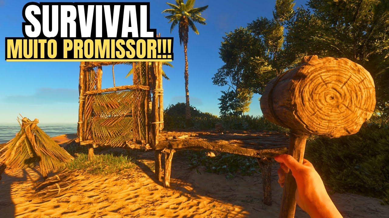 SURVIVAL MUITO PROMISSOR! | JOGANDO PELA PRIMEIRA VEZ tudo DO ZERO! | STRANDED DEEP