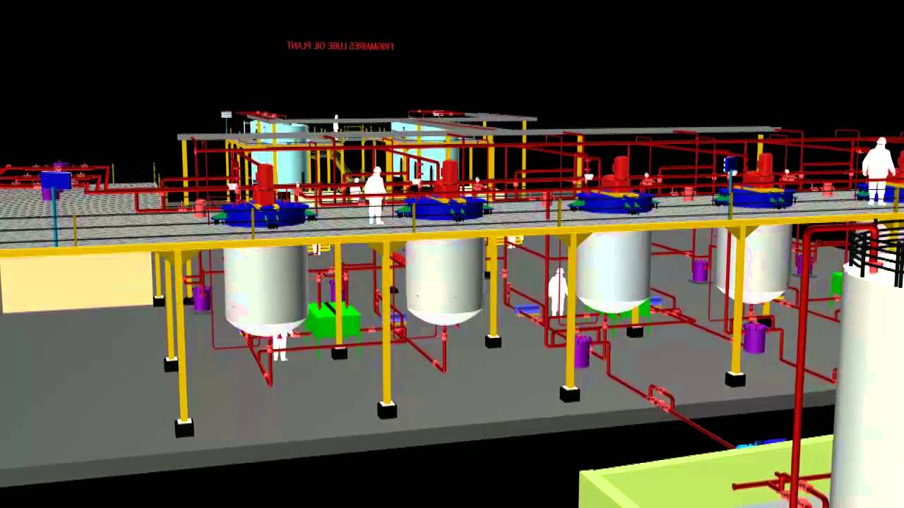 120MT/Day Lube Oil Plant: 3D Presentation of the Plant