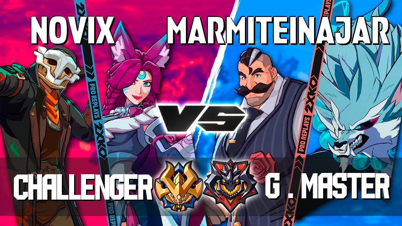 2XKO ▰ NOVIX (Ahri-Ekko) vs MARMITEINAJAR (Braum-Warwick) ▰ 2XKO Pro level replays