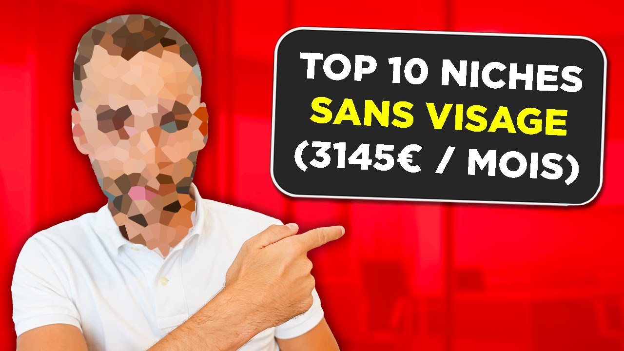 TOP 10 des MEILLEURES NICHES YouTube sans Montrer son Visage