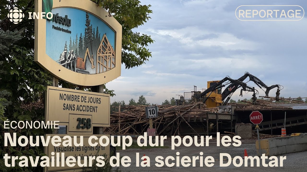 Nouveau coup dur pour les travailleurs de la scierie Domtar